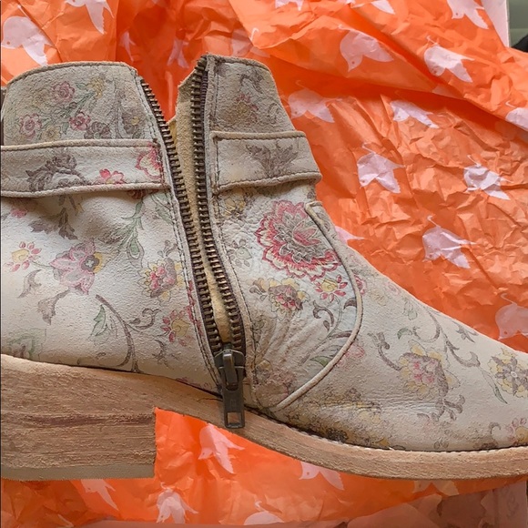 Free People Suede Caldera Western Floral Booties - Picture 7 of 7